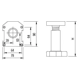 Stalak za stolice MASIVE / crna