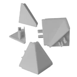 Set završetaka za brtveni profil L20 / svijetlo siva