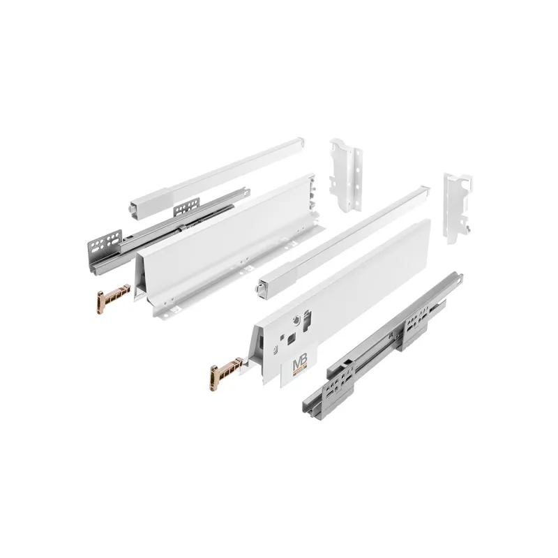Kuhinjska kutija - MODERNBOX srednje veličine s relingom / Bijela