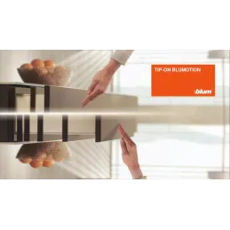 Kuhinjska kutija BLUM - Antarobox "M" TIP-ON BLUMOTION / Siva