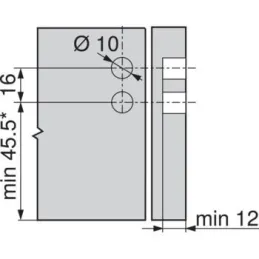 Kuhinjski box BLUM - Legrabox "M" / Crna