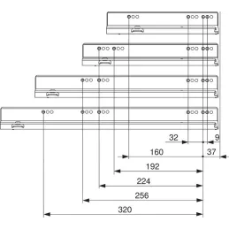 Kuhinjski box BLUM - Legrabox "M" / Inox