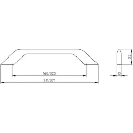 Ručka MONTIS / sjajni krom