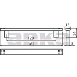 Ručka POINT / Matirani Nikel