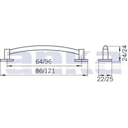 Ručica LEON / Starinski mesing