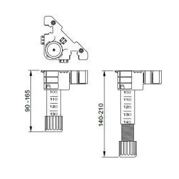 Podna noga FENNEL / crna