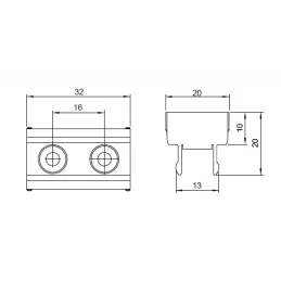 Element za pričvršćivanje FENNEL / Ljepljivi