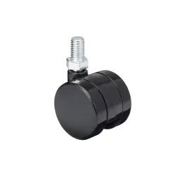 Namještajni kotačić crne boje s vijkom / 40 mm