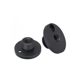 Klizač za kotač crni s osovinom / 40 mm