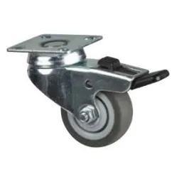 Okretni kotačić 50 mm s kočnicom / Siva