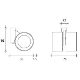 Dizajnerski kotačić bez kočnice SPEED 60 mm / Siva