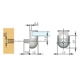 Nosivost staklene police Rio / Nikel