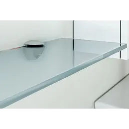 Držač staklene police OVAL MINI / Satin nikl