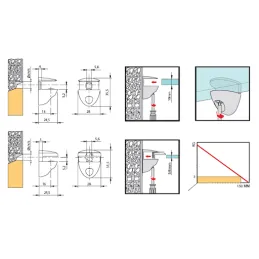 Držač staklene police OVAL MINI / Satin nikl