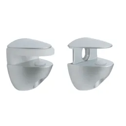 Nositelj staklene police OVAL MINI / Mat krom