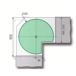 Karusel 3/4 - Arena Clasicc - 820 mm / Antracit