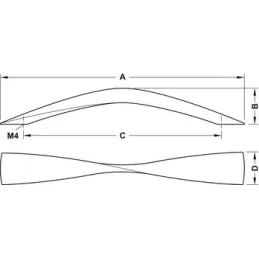 Ručka TWIN / Prirodni hrast