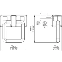 Tipka HARPHA / Crna mat