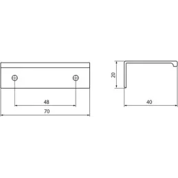Ručka za rub CANSAS / Bijela