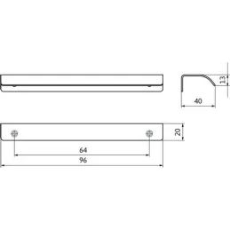 Ručka za rub vrata IBISA / Nezavisna
