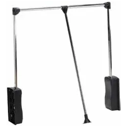 Sklopiva vješalica EASY / Crna - krom