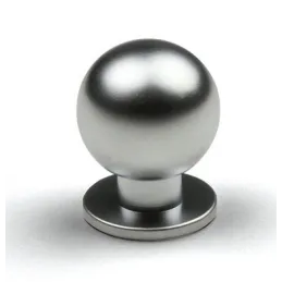 Gumb ROUND 18 / Matirani krom