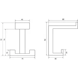 Vješalica OMEGA XL / Bijela