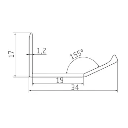Ručka DESTINY / Mat crna