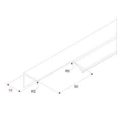 Ručka DESTINY / Mat crna