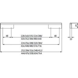 Ručka VELVET / sjajni krom