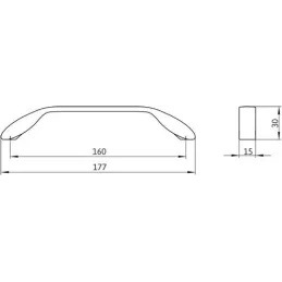 Ručka VERDE / Antracit mat