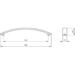 Ručica ALBA / sjajni krom