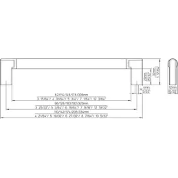 Ručka INDUST / Starozlatna