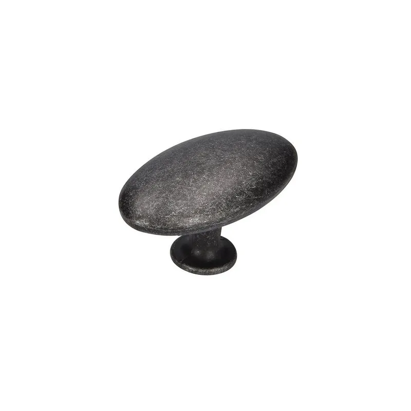 Ručka ALFREDO gumb / Crna patina