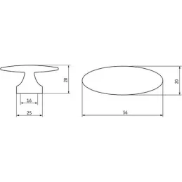 Ručka RONDOS / Brušeni Nikel