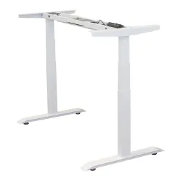 Električna visinski podesiva stolna konstrukcija AMOR / Bijela