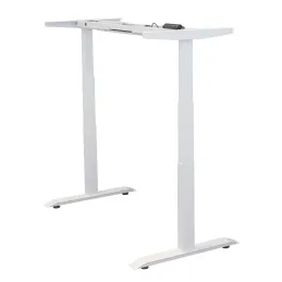 Električna visinski podesiva stolna konstrukcija AMOR / Bijela