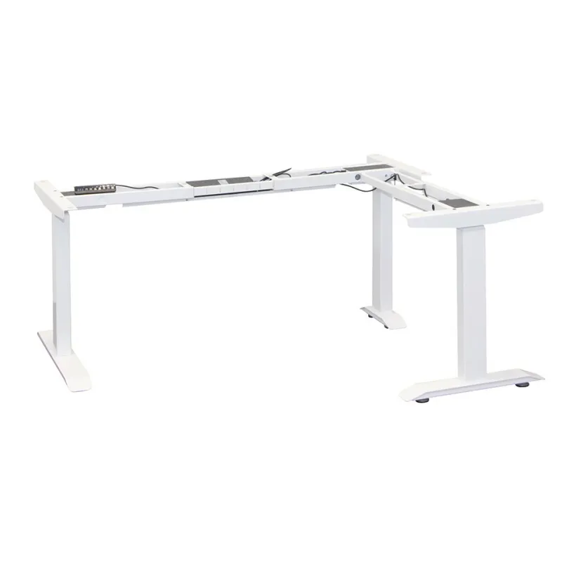 Električna visinska podesiva konstrukcija za kutni stol AMOR / Bijela