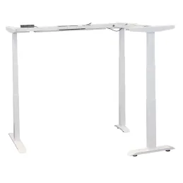 Električna visinska podesiva konstrukcija za kutni stol AMOR / Bijela