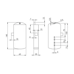Električna brava s otiskom prsta SECURE / crna