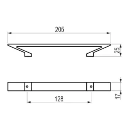 Ručka BARISTO / Zlatno brušena