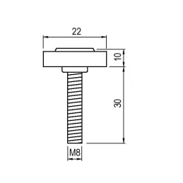 Udarne matice s podesivim stopalom M8