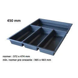 Pribor za jelo MILENIUM / Antracit