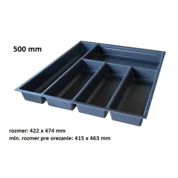 Pribor za jelo MILENIUM / Antracit