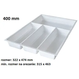 Stalak za pribor MILENIUM / Bijela