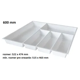 Stalak za pribor MILENIUM / Bijela