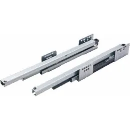 Kosara KOMFORT s punim izvlačenjem, bočna s amortizacijom / Krom