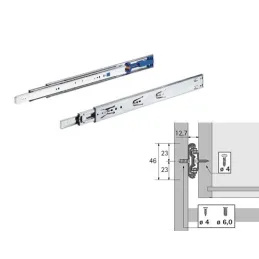 Uvlačna ležajna vodilica s prigušenjem 45 mm HETTICH / Silent system