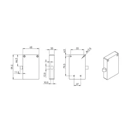 Električna brava s tipkovnicom Systemo / crna