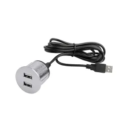 Električna utičnica USB punjač Round / Nezapečeničen